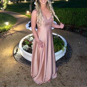 ROSE GOLD MAXI DRESS fromSHOW ME YOUR MUMU, BRIDESMAID, WORN ONCE AND DRYCLEANED